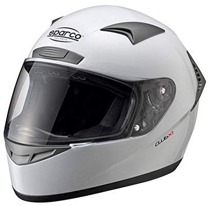 Sparco Herren Carthelm Sparco X1 Club Helm X Tg 1 M Bi Om, Weiß, M EU
