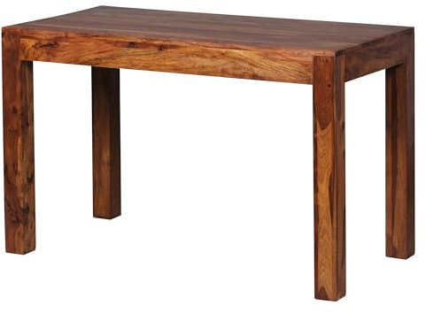 FineBuy Esstisch Massivholz Sheesham Esszimmer-Tisch Holztisch Design Küchentisch Landhaus-Stil braun Größe wählbar