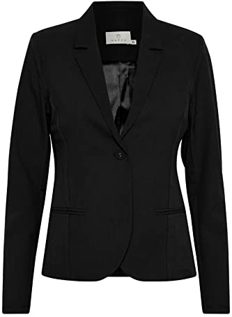 KAFFE Women's Classic Blazer with Long Sleeves Jersey Single Breasted