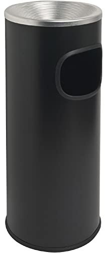 Genuine Joe - GJO58884 Fire-Safe 3-Gallon Ashtray Black Receptacle