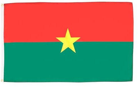 AZ FLAG Bandiera Burkina Faso 150 x 90 cm - Bandiera Burkinabè 90 x 150 cm