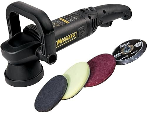 Meguiar's Dual Action DA Car Machine Polisher Pad Kit MT320PADKIT with Pads, Black
