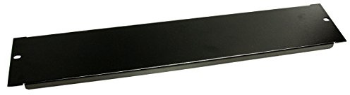 StarTech.com Panel Ciego para Rack 2U - Panel de Relleno de Acero para Racks o Armarios de Servidores de 19 pulgadas - Tapa Ciega para Rack Negra que mejora el Flujo de Aire (BLANKB2)