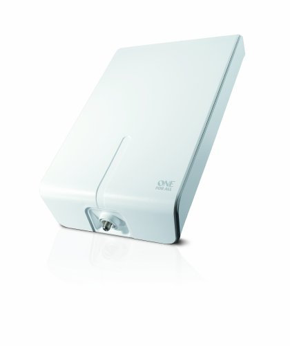 Antenne Full HDTV extérieure amplifiée de One For All - d'Excellente Performance pour DVB-T TNT Numérique et Analogique TV Signaux - 50km Range - Installation aisée avec 10 mt. Câble Coaxial - SV9455