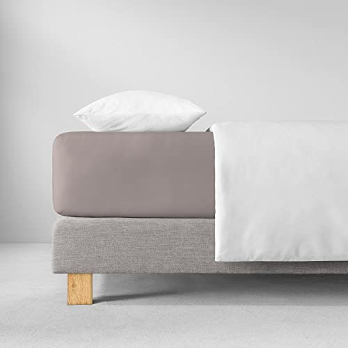 ESTELLA Spannbetttuch Zwirnjersey | Kiesel