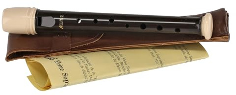 Aulos 700091 C-Garklein Blockflöte Symphony Mod.501S barocke Griffw.braun, mit Tasche