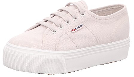 Superga Women's 2790-lamew Sneaker, Grey (grey seashell SG04), 5.5 UK