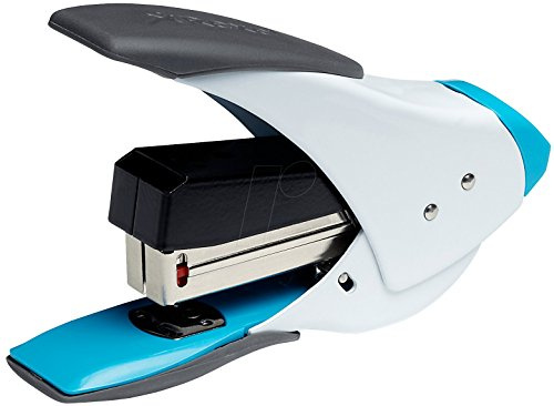 Rexel Easy Touch 20 Quarter Strip Stapler 18mm Throat Depth White/Blue (20 Sheet Staple Capacity)