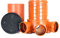 KG Schacht DN 300 - Komplett SET DN 300 - KG Rohr - Kanal Entwässerung - Deckel, KG Abwasserschacht DN300 Schachtboden 3x160/1x160