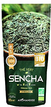 AROMANDISE Thé Vert Bio Japonais Sencha 85g