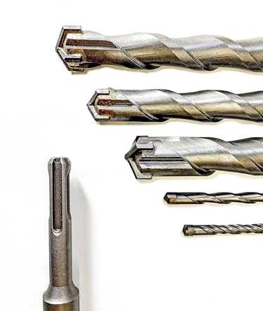 SDS Plus Bohrer Set - Steinbohrer, Betonbohrer, Hammerbohrer | 4-fach Schneide | Größenauswahl Ø 5-30mm | mit Hartmetallspitze für präzises Bohren (Ø 26mm, 600mm)