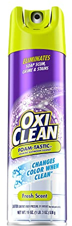 Kaboom Foam-Tastic Foaming Bathroom Cleaner, Fresh Scent, Spray Can, Eliminates Soap Scum, Grime and Stains,, 19 Oz (Pack of 8)