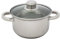 Kochtopf Edelstahl mit Glasdeckel 1 L 14 cm Topf Kochen