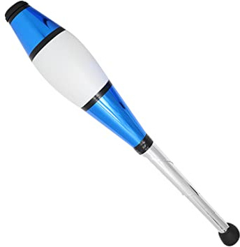 Zeekio - Pegasus Juggling Club - Premium Quality - for Beginners & Advanced - Multi-Piece Durable Design - Scuff Resistant - Rubber Knob & Cap - 20.5”L - Single Club - Blue