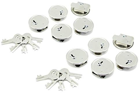 Tirelire Serrure avec clé – Fabriqué en Allemagne – 39 mm Ø – Lot de 10 – Hanna S Charger
