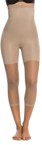 Spanx Shapewear för kvinnor original hög midja fotlös magkontroll formare (vanliga och plusstorlekar), vit, Vitt