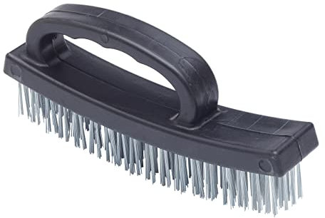 Fit For The Job Cepillo de Alambre de 6 Pulgadas, 4 Filas de Alambre para eliminación de Pintura y Suciedad de Alta Resistencia, Limpieza de óxido, Parrillas, Azulejos, Madera, 6 Pulgadas