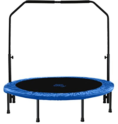 Machrus Upper Bounce Mini Rebounder Trampoline for Adults and Kids, Exercise, Indoor Fitness, Foldable Round Jumping Exerciser, Supports up to 220 lbs, 40 Inch
