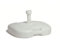 SATURNIA Base Sombrilla Ligera Abs 20 litros Blanca