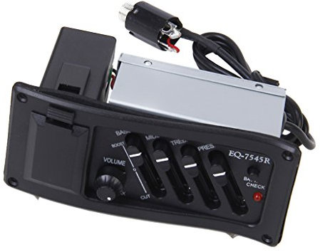 Komplett-Set EQ Pre-Amp und Tonabnehmer für Akustik-Gitarre 7545R