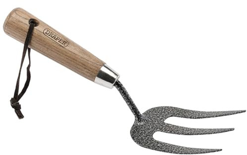 Draper DRA14314 Fourche de désherbage robuste en acier carbone avec manche en frêne