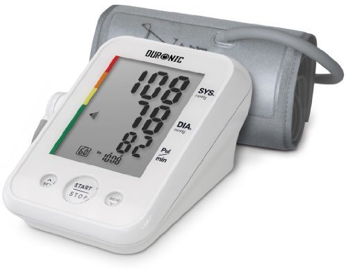 Duronic Blood Pressure Monitor Machine BPM150, CE Approved Automatic Upper Arm BP Heart Rate Detector Medically Certified with Cuff (22cm-42cm) - Reliable Health Monitoring for Home Use