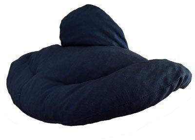 Nackenhörnchen mit Stehkragen dunkelblau - Kirschkernkissen - Nackenkissen Wärmekissen Nacken Schulter - Ein sehr wohliger Nackenwärmer