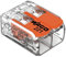 Borne de raccordement WAGO 221-412-100 Transparent, Orange 100 pc(s)