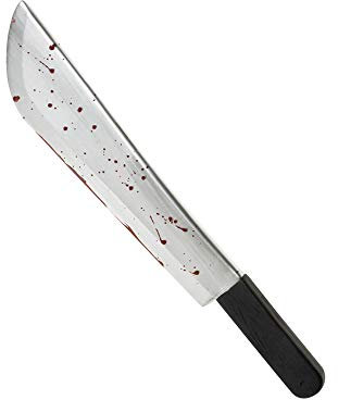 Bloody Machetes 54cm Halloween Novelty Toy Weapons & Armour for Fancy Dress Costumes Accessory