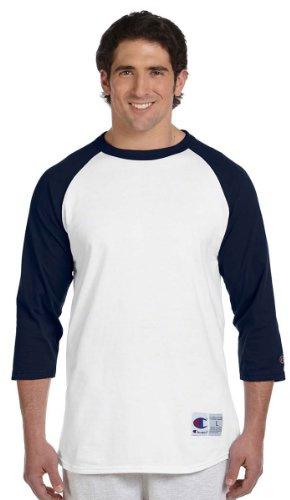 Champion - Camiseta de béisbol para hombre manga raglán. - Multi - 3X-Large