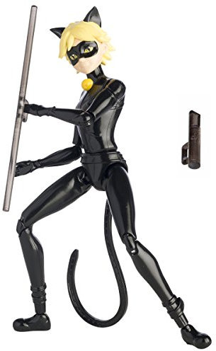 Bandai – Miraculous Ladybug – Besonders bewegliche Figur 15 cm – Cat Noir – 39722
