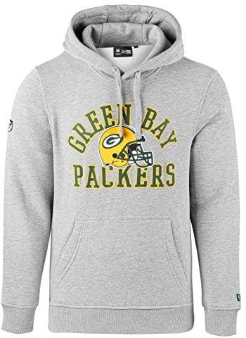 New Era - NFL Green Bay Packers College PO Hoodie - Light Grey Heather - XXL