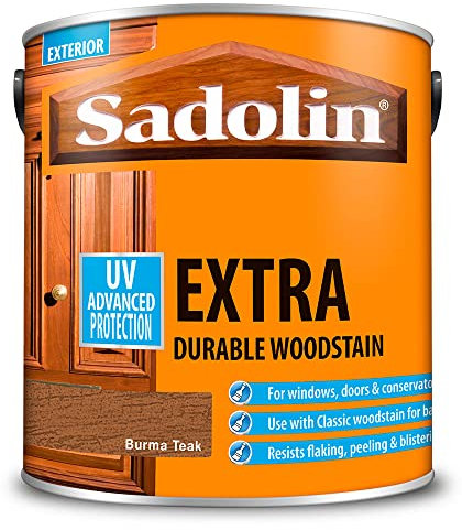 Sadolin 2.5 Litre Extra Durable Woodstain Burma Teak