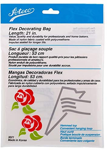 Ateco 3021 Flex Decorating Bag, Coated Nylon, 21-Inch, Reusable