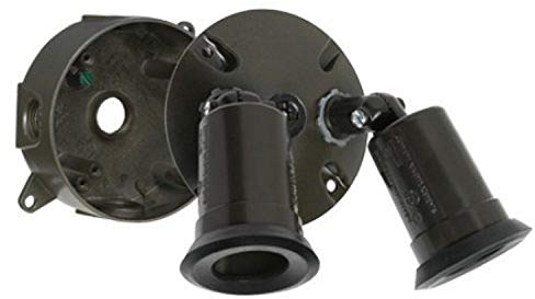 Hubbell LT233Z Bell Traditional Outdoor Flood Light Kit, Bronze