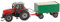 Faller FA161588 - MF Traktor mit Hackschnitzelanhänger Wiking, Zubehör für die Modelleisenbahn, Modellbau, Not Inquired