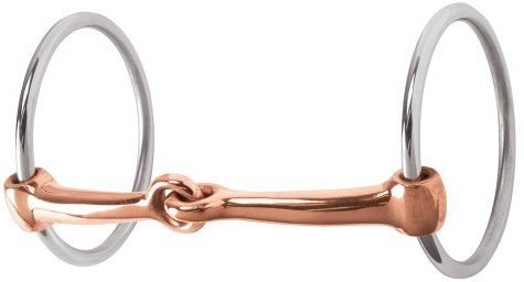 Weaver Leather Professional Ring Snaffle Bit Features 12,7 cm Rame Bocca
