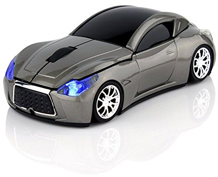 KLEIN Design FTD-MS127 Souris Optique sans Fil Design Voiture Couleur Gris