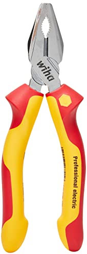 Wiha Kombizange Professional electric mit DynamicJoint (26705) 160 mm Zange für Elektriker, VDE geprüft