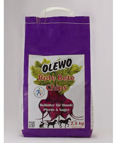 OLEWO Rote Bete-Chips für Hund, Pferd & Nager 2,5 kg