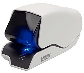 RAPID 25095200 - Grapadora eléctrica con tecnología Flat-Clinch modelo 5025E color blanco