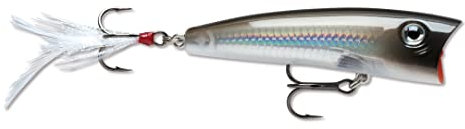 Rapala - X-Rap Pop Angelköder - Angelzubehör mit Großem Konkavem Kopf - Süßwasser und Salzwasser Spinnköder - Lauftiefe Topwater - Fischköder 7cm, 11g - Hergestellt in Estland - Pearl Grey Shiner