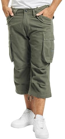 Brandit Industry Vintage 3/4 Shorts, Farbe: Olive, Größe: L