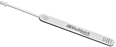 Multipick ELITE Profi Lockpicking Dietrich Schneemann - 0,6 mm - Made in Germany - Lockpicking Set - Dietrich Set für den professionellen Gebrauch für Schlüsseldienst und Behörden Chrome