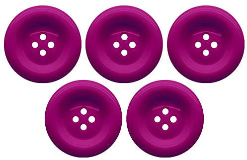 Soul-Cats Knopfset in verschiedenen Farben und Größen Kunststoff bunt, Größe: 30 mm;Farbe: lila