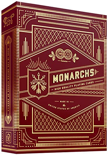 theory11 Monarch Playing Cards (Red) by Cartas de Juego, Rosso