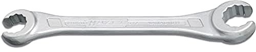 Hazet 612-24X27 Chiave a Doppio Anello Aperto, Argento, Apertura Chiave 24 X 27, Lunghezza 260 mm