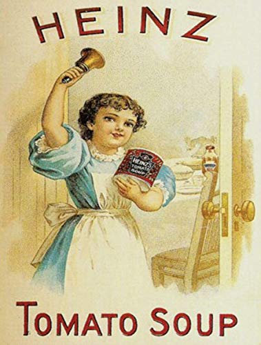 SMALL HEINZ TOMATO SOUP METAL ADVERTISING WALL SIGN RETRO ART