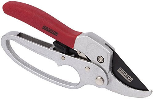 Kreator Jardín Tijeras con trinquete mano jardín Tijeras