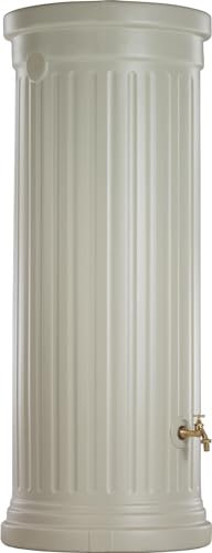 GARANTIA Säulentank Regentonne 1000 Liter sandbeige - Regentonne, Wassertank, Regenfass, Regenwassertonne, Wasserbehälter, Fass, Regenwassertank, Wasserfass, Wassertank 1000L, Wassertonne